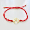 GOLD PLATED BRACELET WAVE RED
