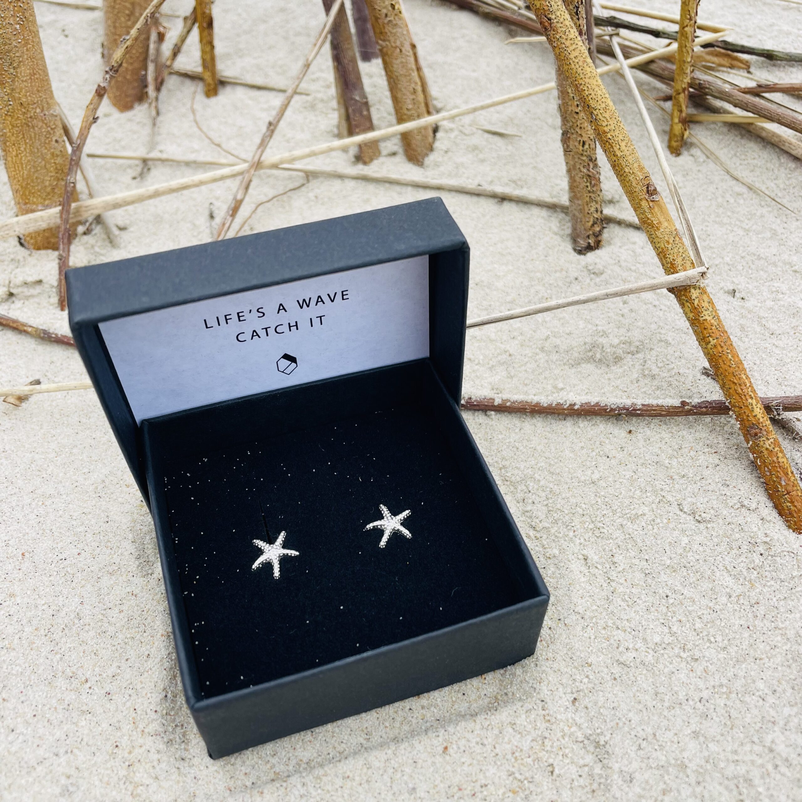 SREBRNE KOLCZYKI ROZGWIAZDA sztyft - obrazek 2