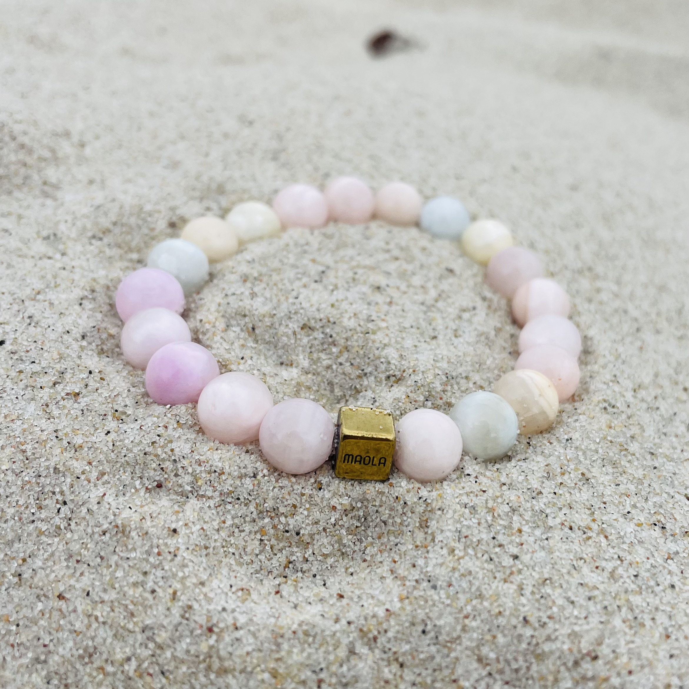 BRANSOLETKA MORGANIT - HEMATYT - obrazek 2